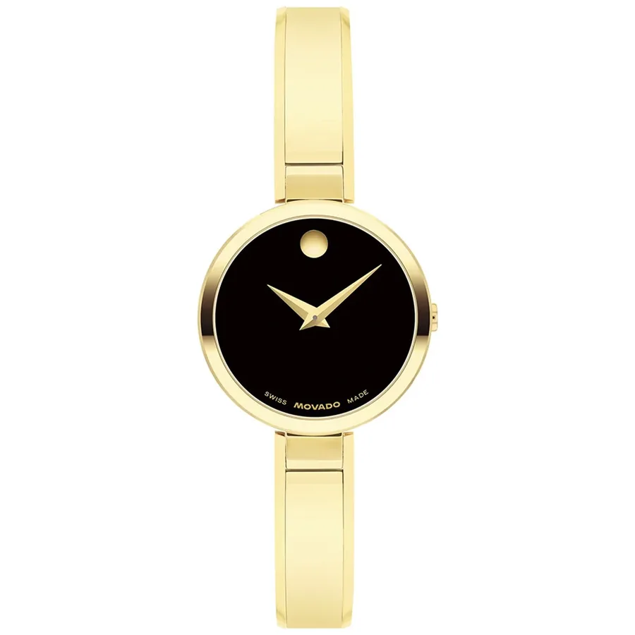 Movado Museum Bangle 24mm Black Dial, front view
