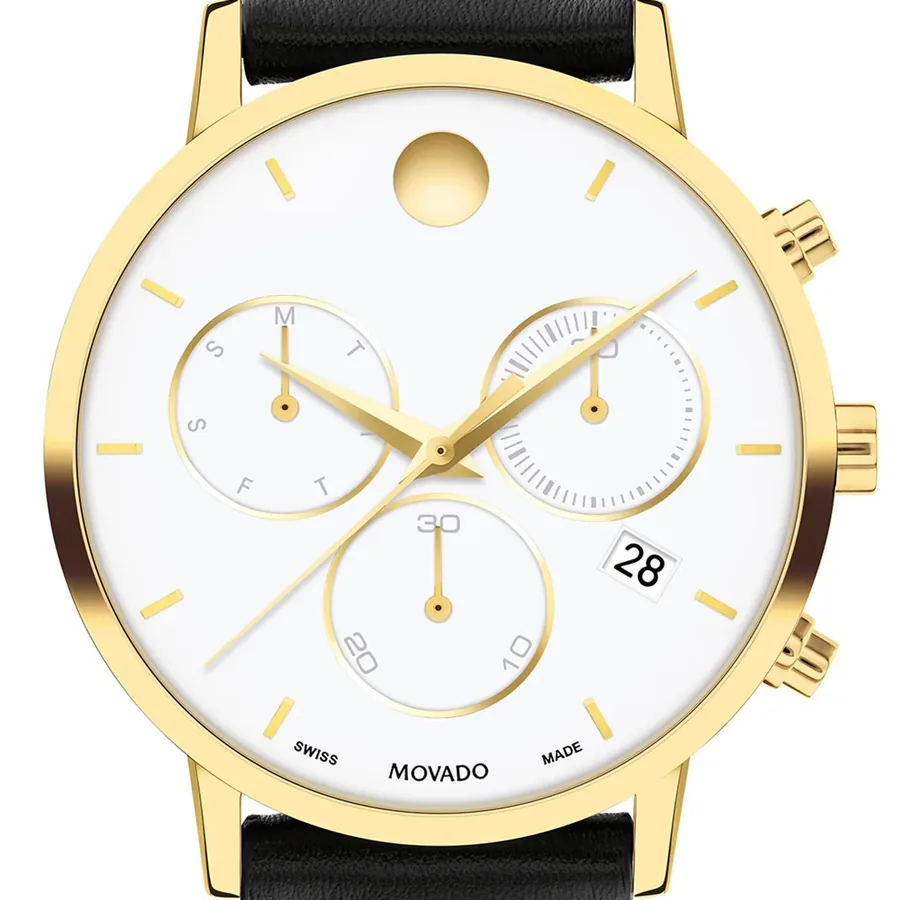 Movado Museum Classic Chronograph 42mm White Dial, view 2