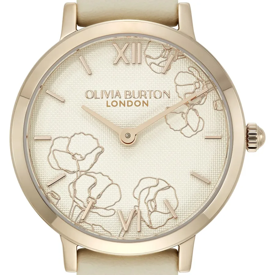 Olivia Burton Abstract Floral 28mm Floral Dial, view 2