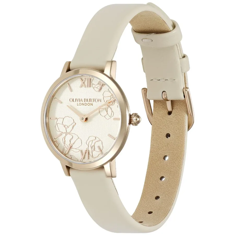 Olivia Burton Abstract Floral 28mm Floral Dial, view 3