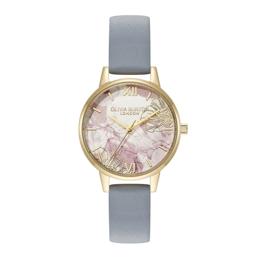 Olivia Burton Abstract Floral 30mm Multicolor Dial, front view