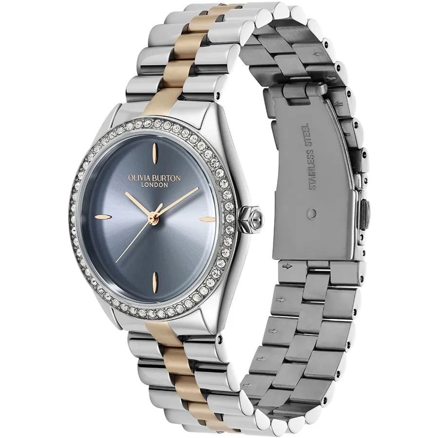 Olivia Burton Bejewelled 34mm Blue Dial, view 3