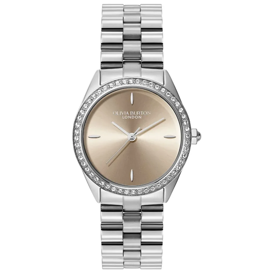 Olivia Burton Bejewelled 34mm Light Pink Dial, front view