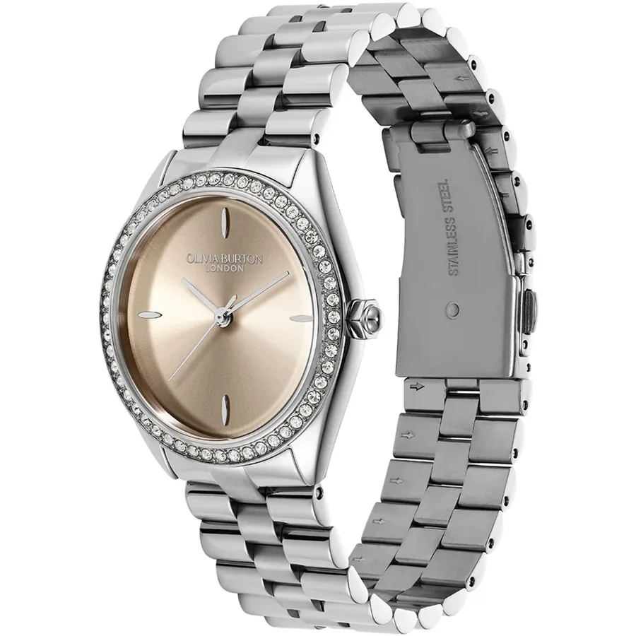 Olivia Burton Bejewelled 34mm Light Pink Dial, view 3
