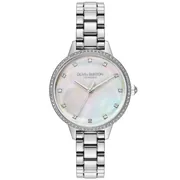 Pearlescent dial / Silver-tone