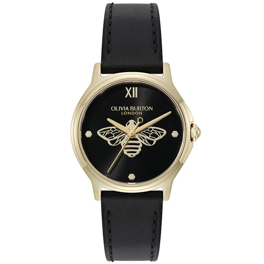 Olivia Burton Classic Bee 30mm Black Dial, front view