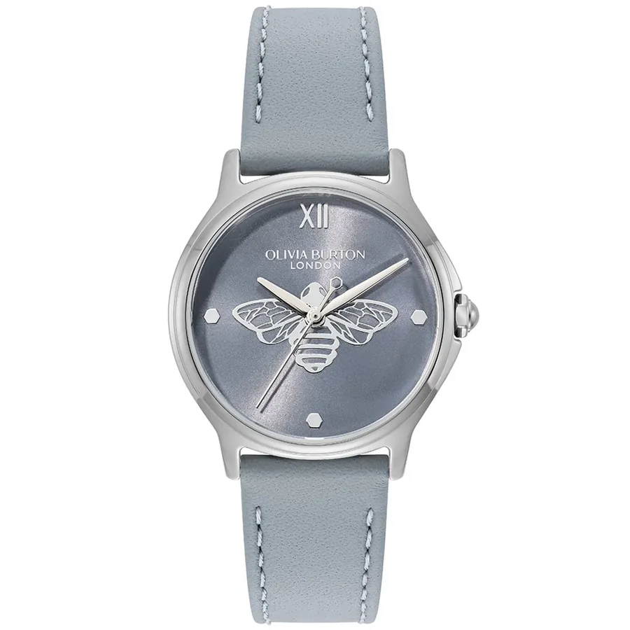 Olivia Burton Classic Bee 30mm Blue Dial, front view
