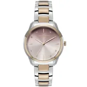 Pink dial / Silver and rose gold-tone