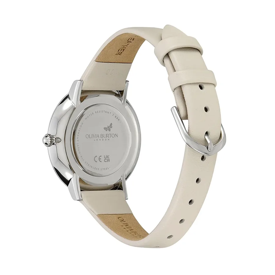 Olivia Burton Floral Blooms 35mm Silver Dial, view 3
