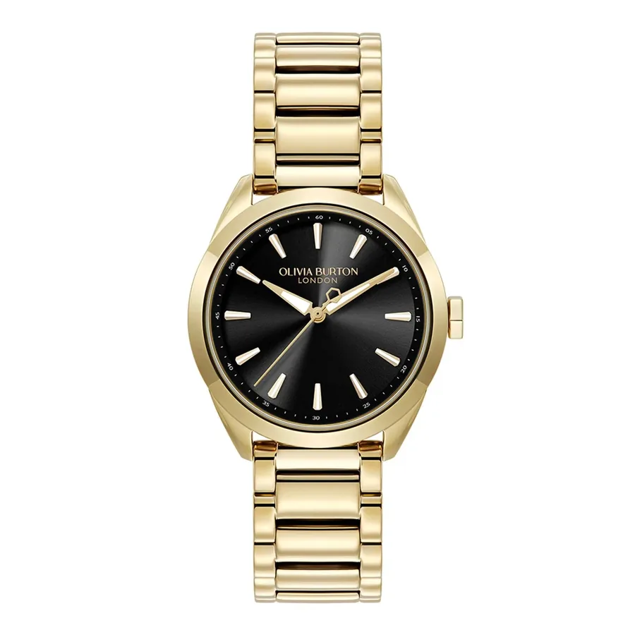 Olivia Burton Geo 34mm Black Dial, front view