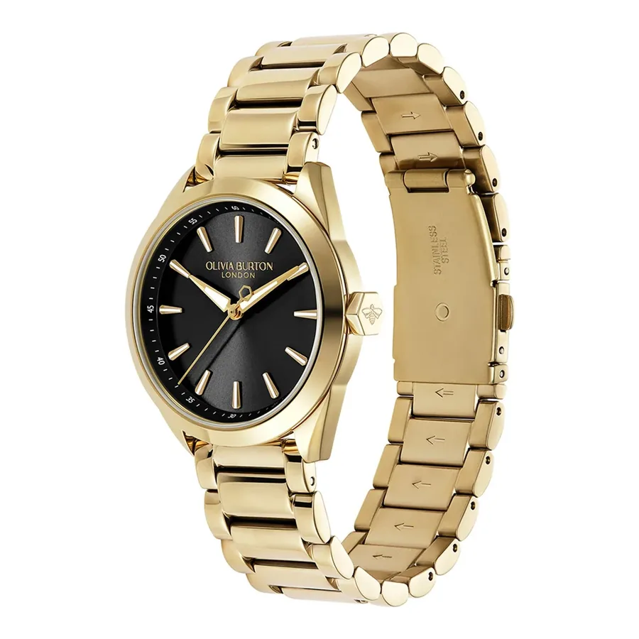 Olivia Burton Geo 34mm Black Dial, view 3