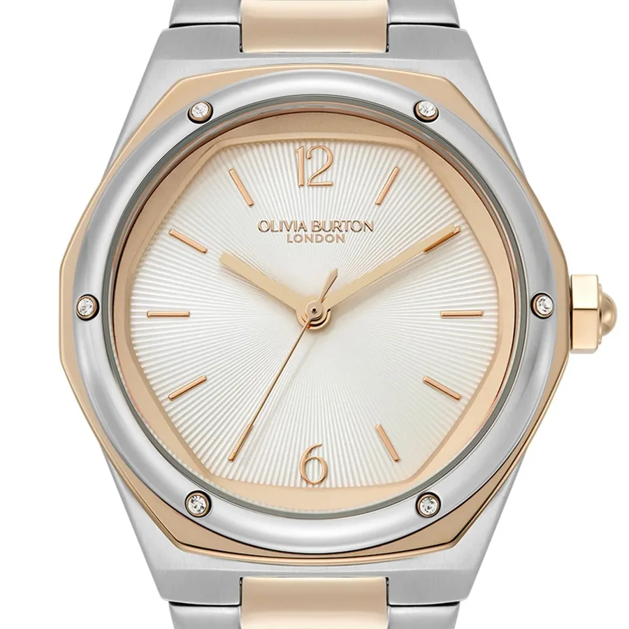 Olivia Burton Hexa 33mm Silvery White Dial, view 2