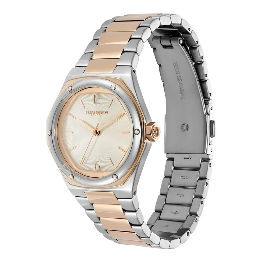Olivia Burton Hexa 33mm Silvery White Dial, view 3