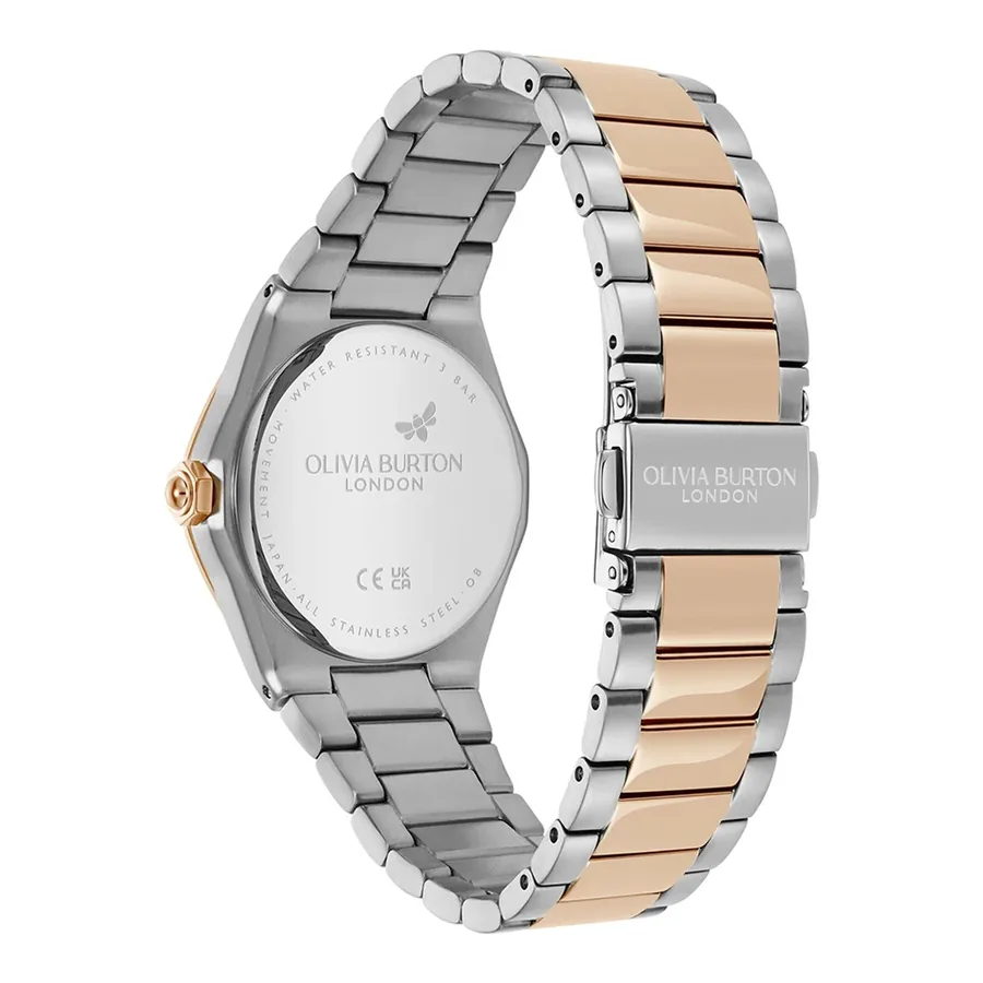 Olivia Burton Hexa 33mm Silvery White Dial, view 4