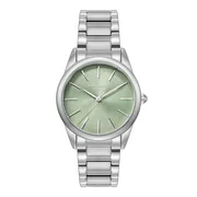 Green dial / Silver-tone