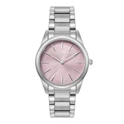 Lilac dial / Silver-tone