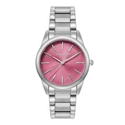 Pink dial / Silver-tone