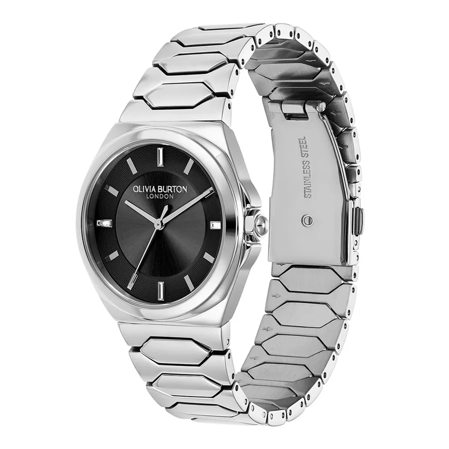 Olivia Burton Lustre 34mm Black Dial, view 3