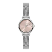 Pink dial / Silver-tone