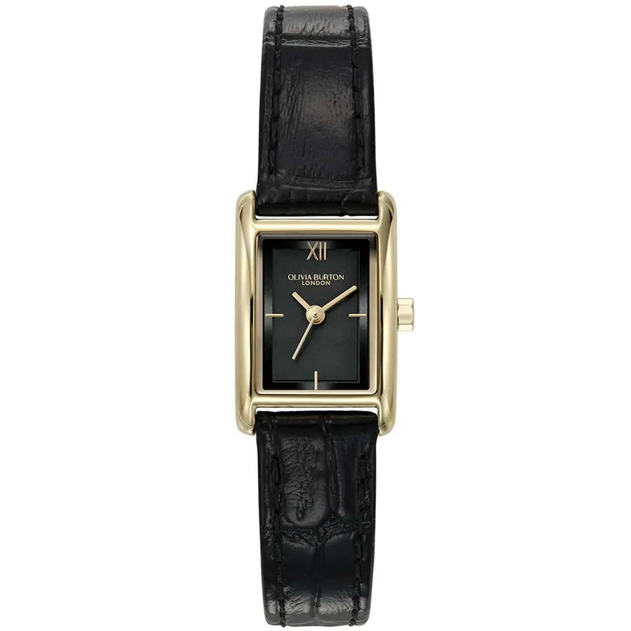 Olivia Burton Mini Grove 16x24mm Black Dial, front view