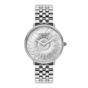 Silver floral dial / Silver-tone