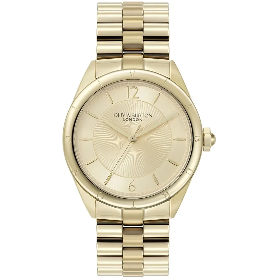 Olivia Burton Swirled 36mm Gold Dial, front view