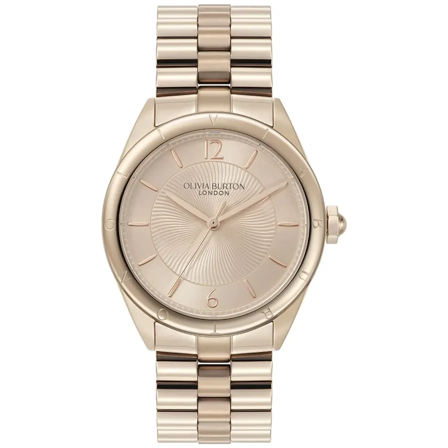 Olivia Burton Swirled 36mm Rose Gold Dial, front view