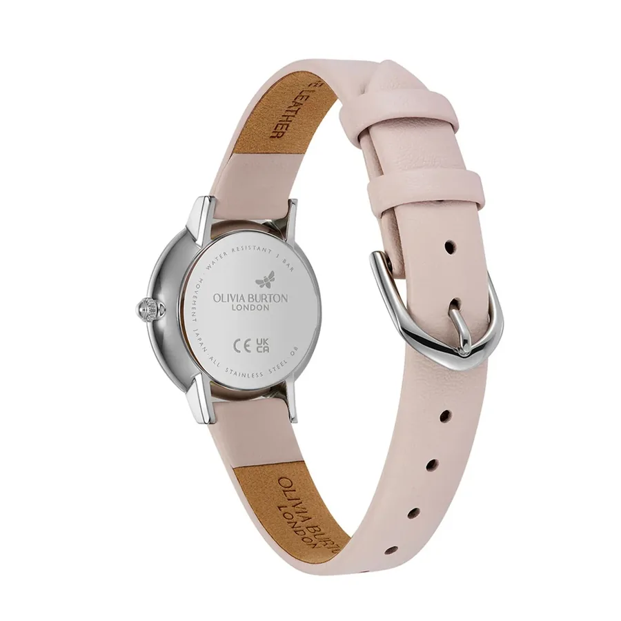 Olivia Burton Ultra Slim Honeycomb 28mm Pink Dial, view 4