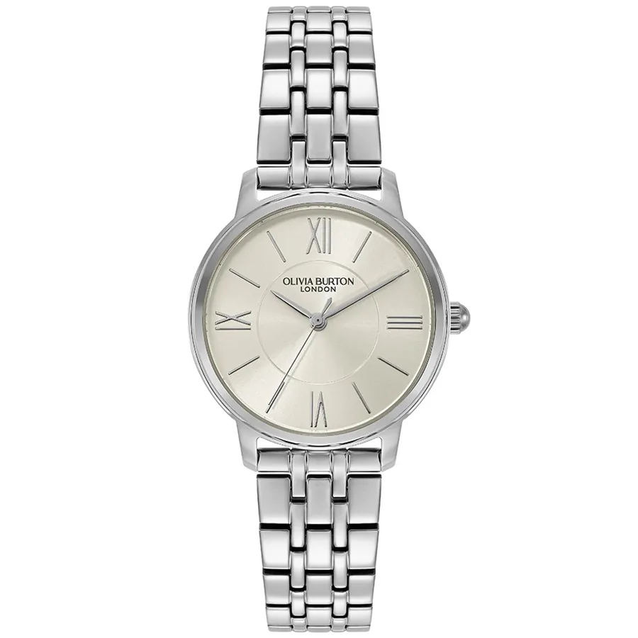 Olivia Burton Westbourne 30mm Silvery White Dial, front view