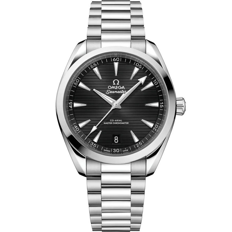 Omega Seamaster Aqua Terra 150M 41mm, Black dial, front view