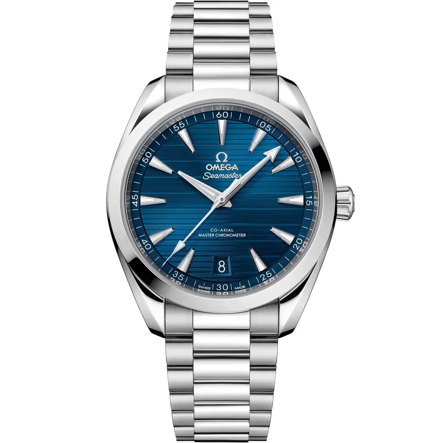 Omega Seamaster Aqua Terra 150M 41mm, Blue dial, front view