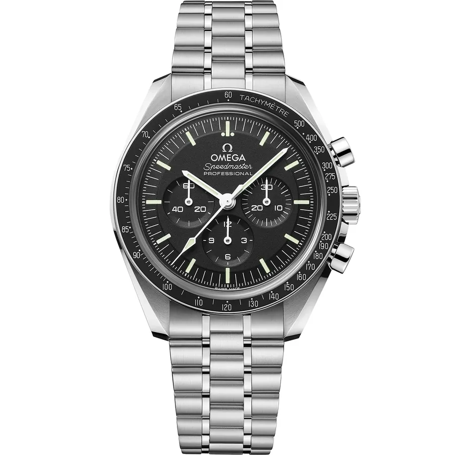 Omega Speedmaster Moonwatch Professional 42mm, Black, sapphire crystal, front view