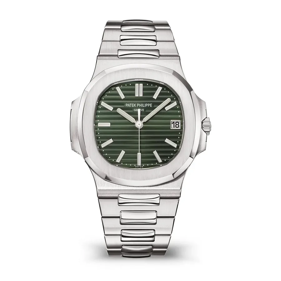Patek Philippe Nautilus 5711/1A, Olive green dial, front view