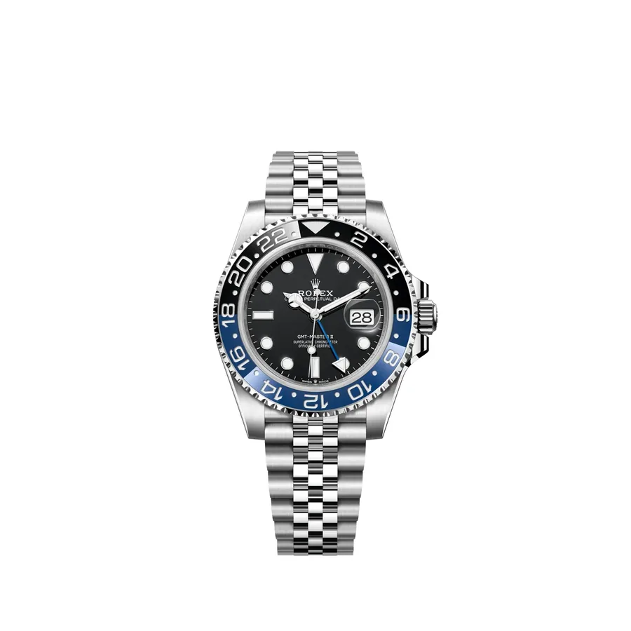 Rolex GMT-Master II 40mm, Batman, blue/black, front view