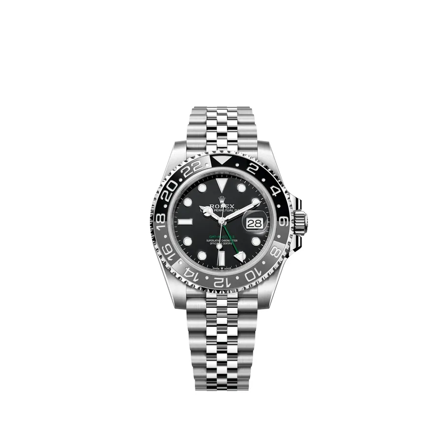 Rolex GMT-Master II 40mm, Bruce Wayne, grey/black, front view