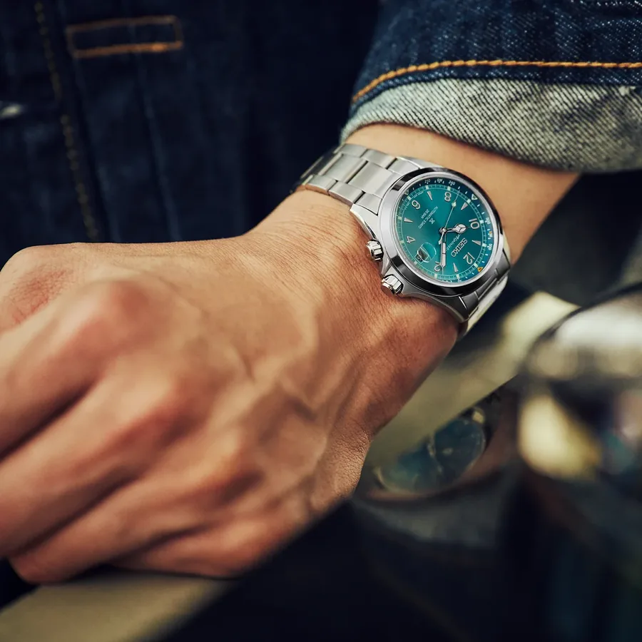 Seiko Prospex Alpinist 39.5mm, Teal, steel bracelet, view 5