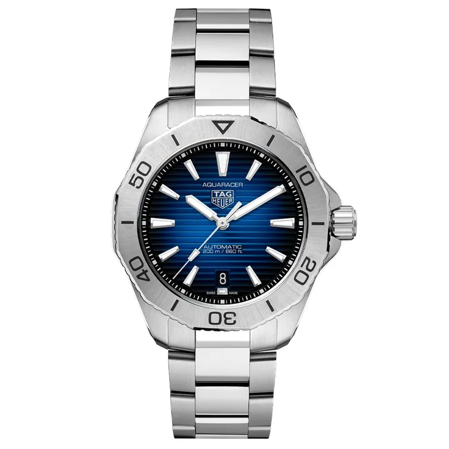 TAG Heuer Aquaracer 40mm Automatic Blue Dial, front view