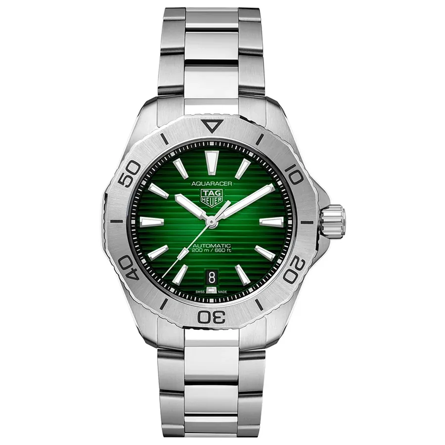 TAG Heuer Aquaracer 40mm Automatic Green Dial, front view