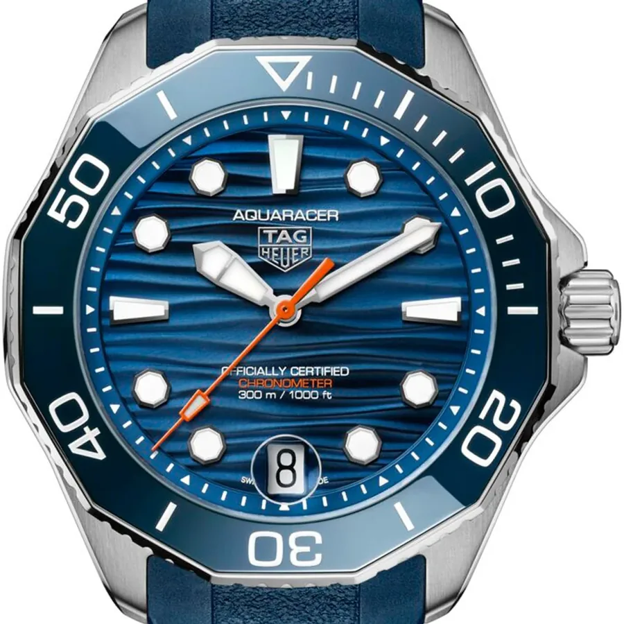 TAG Heuer Aquaracer 42mm Automatic Blue Dial, Blue Rubber Strap, Ref. WBP5111.FT6259, view 2