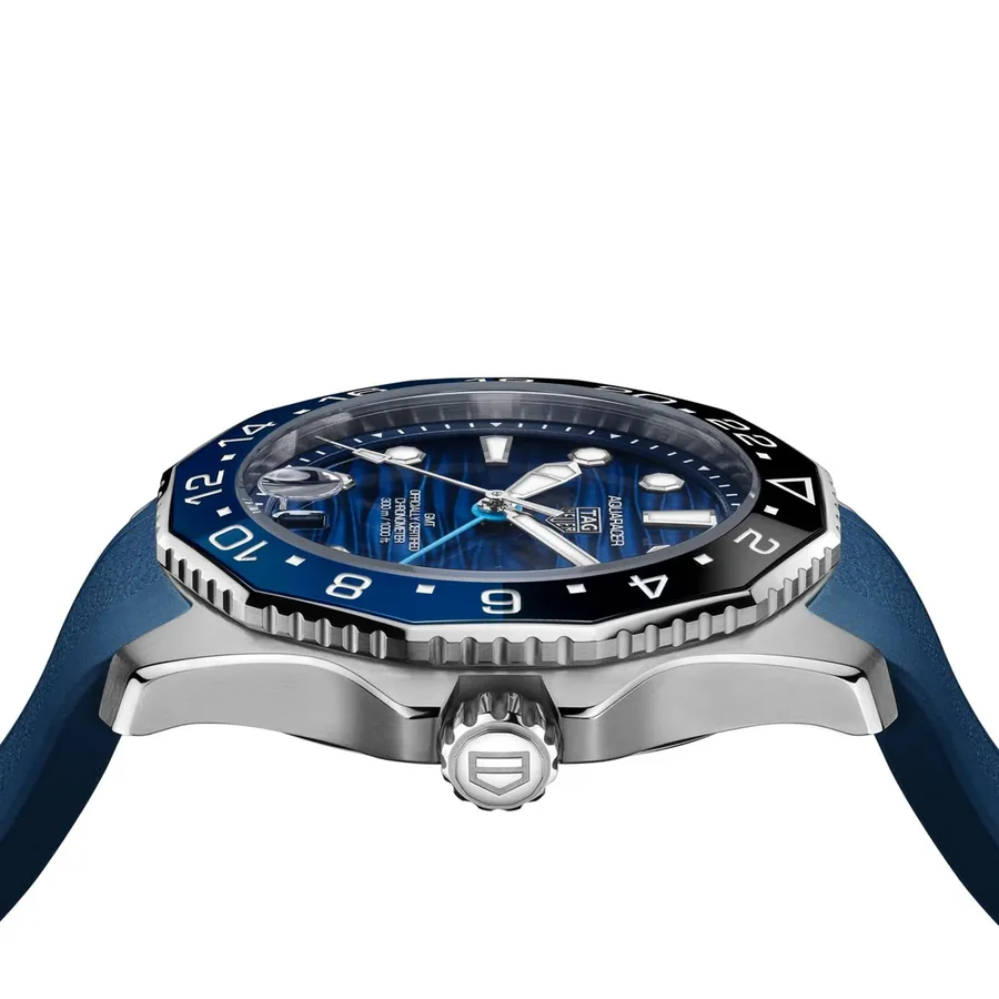 TAG Heuer Aquaracer 42mm Automatic Blue Dial, Blue Rubber Strap, Ref. WBP5114.FT6259, view 4