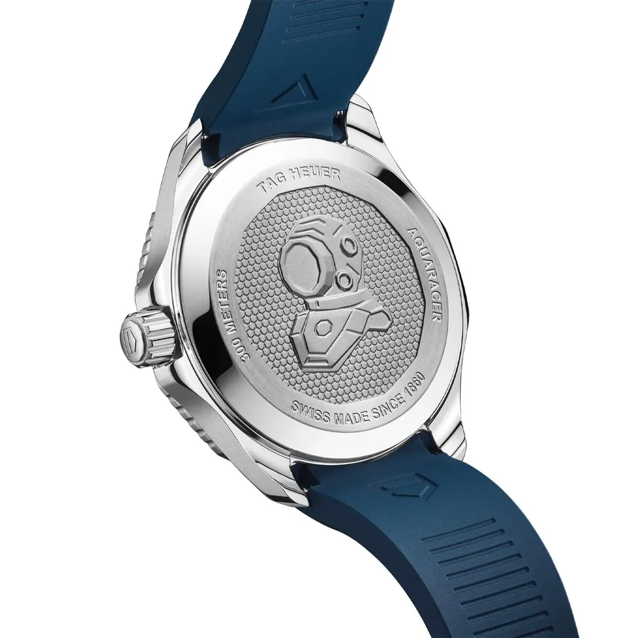 TAG Heuer Aquaracer 42mm Automatic Blue Dial, Blue Rubber Strap, Ref. WBP5114.FT6259, view 6