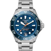 Blue dial / Silver-tone