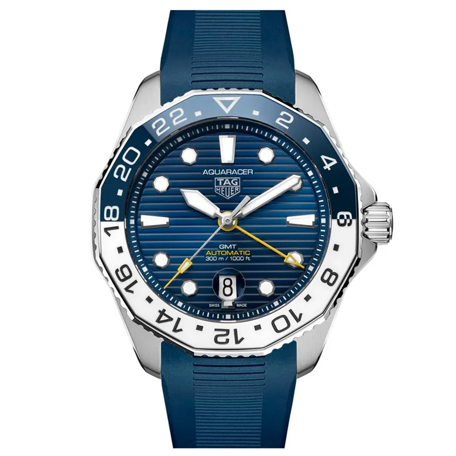 TAG Heuer Aquaracer 43mm Chronograph Blue Dial, front view
