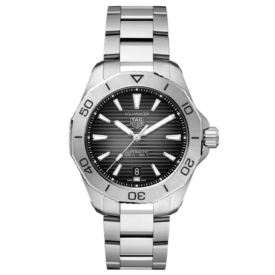 TAG Heuer Aquaracer Automatic Black Dial, front view