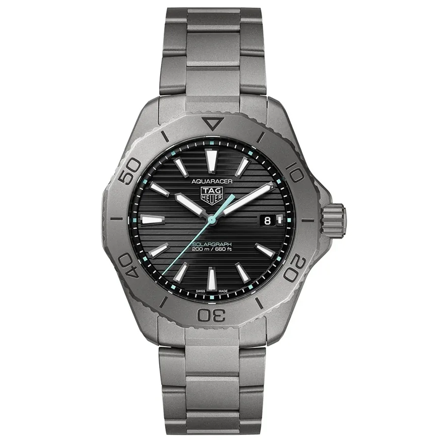 TAG Heuer Aquaracer Solar 40mm Grey Dial, front view