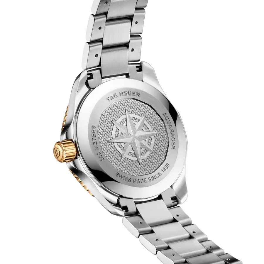 TAG Heuer Aquaracer Solar 40mm Black Dial, Silver-Tone Stainless Steel Bracelet, view 5