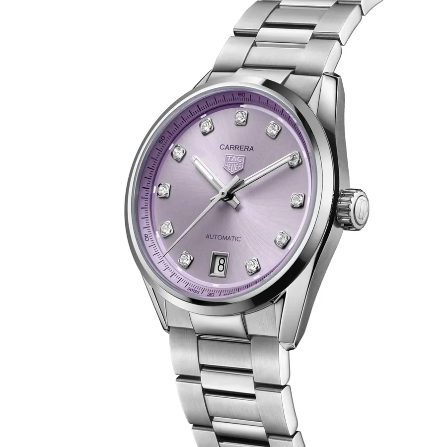 TAG Heuer Carrera 36mm Automatic Lilac Dial, view 3