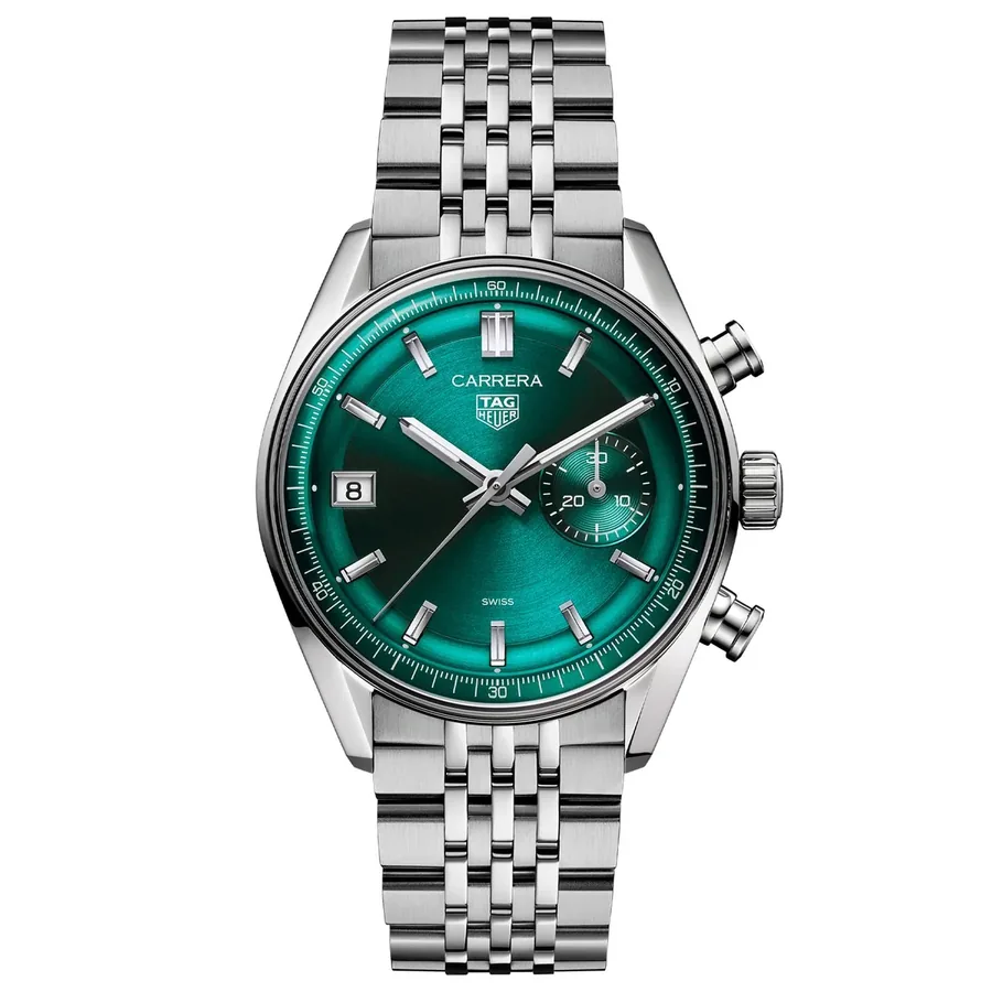 TAG Heuer Carrera 39mm Automatic Green Dial, front view