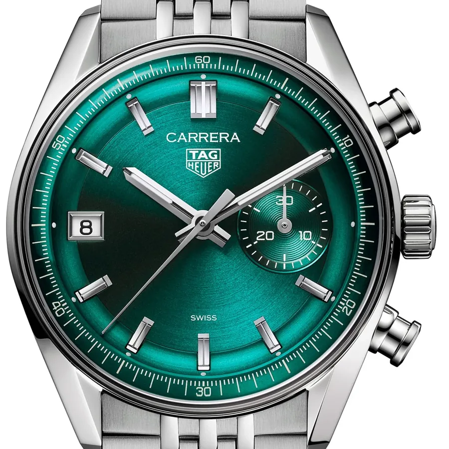 TAG Heuer Carrera 39mm Automatic Green Dial, view 2