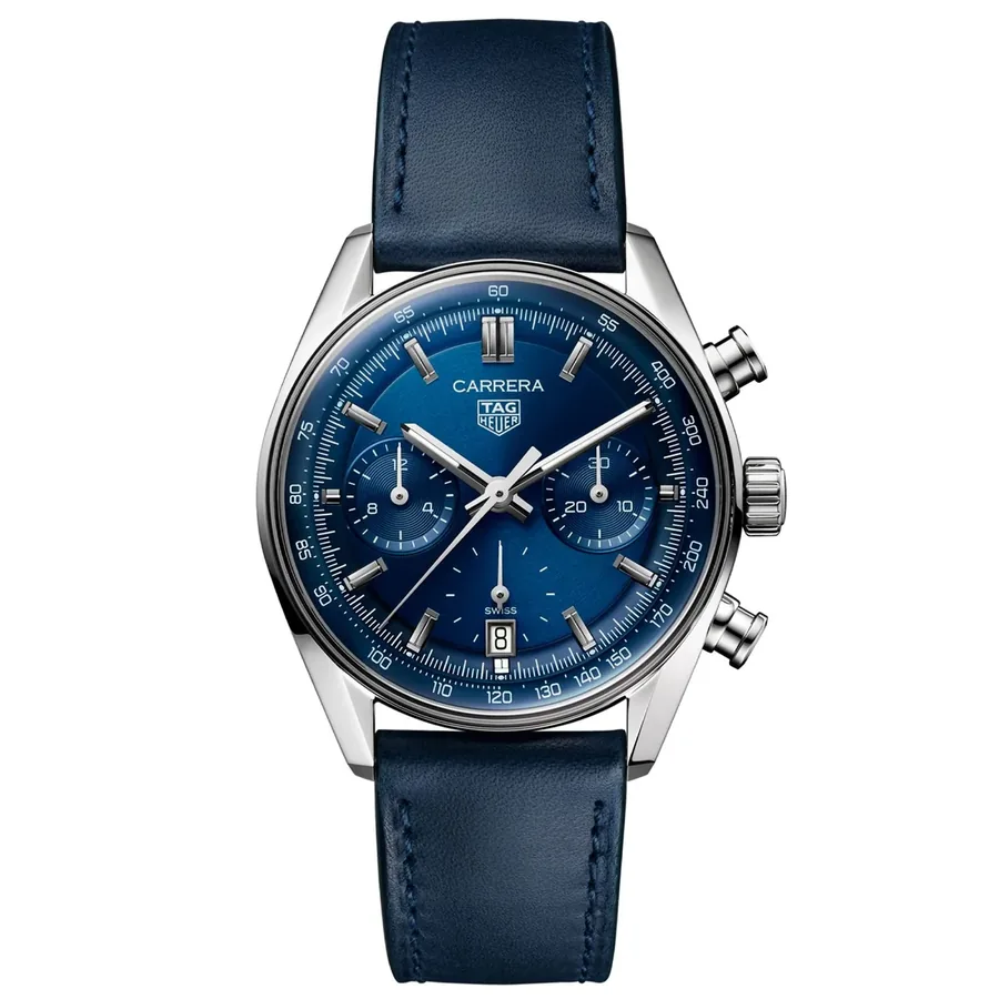 TAG Heuer Carrera 39mm Chronograph Blue Dial, Ref. CBS2212.FC6535, front view